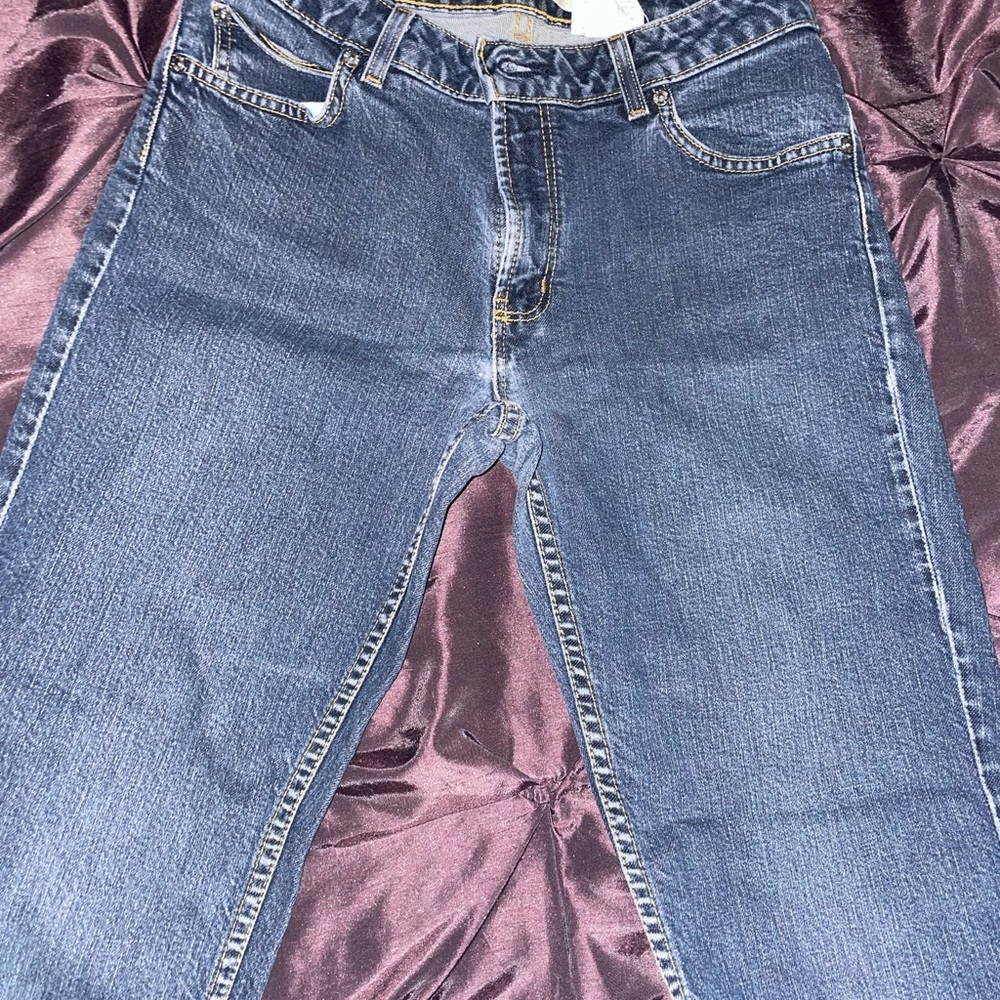 CO Blue Jeans with Straight Leg Cut and Vintage Look